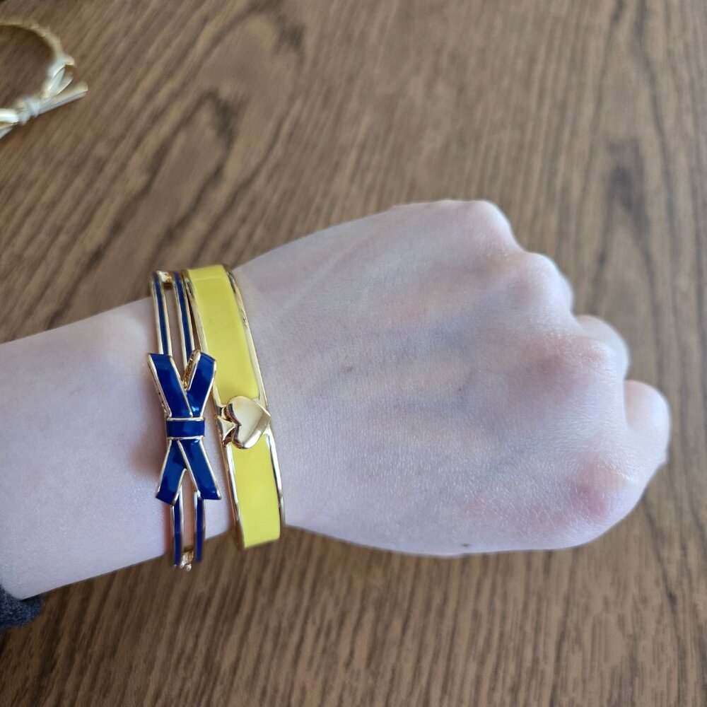 Kate Spade Yellow color enamel gold plated bracelet - Picture 8 of 9
